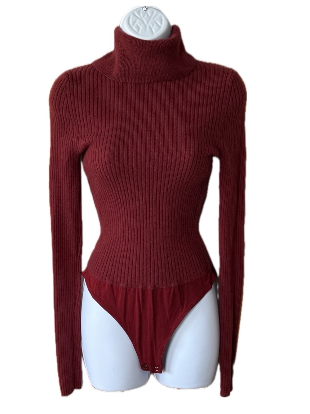 Reformation Tink Cashmere Turtleneck Body Suit